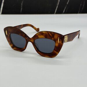 NEW LOEWE LW40127I 53V WOMEN SUNGLASSES HAVANA SQUARE LOEWE EYEWEAR